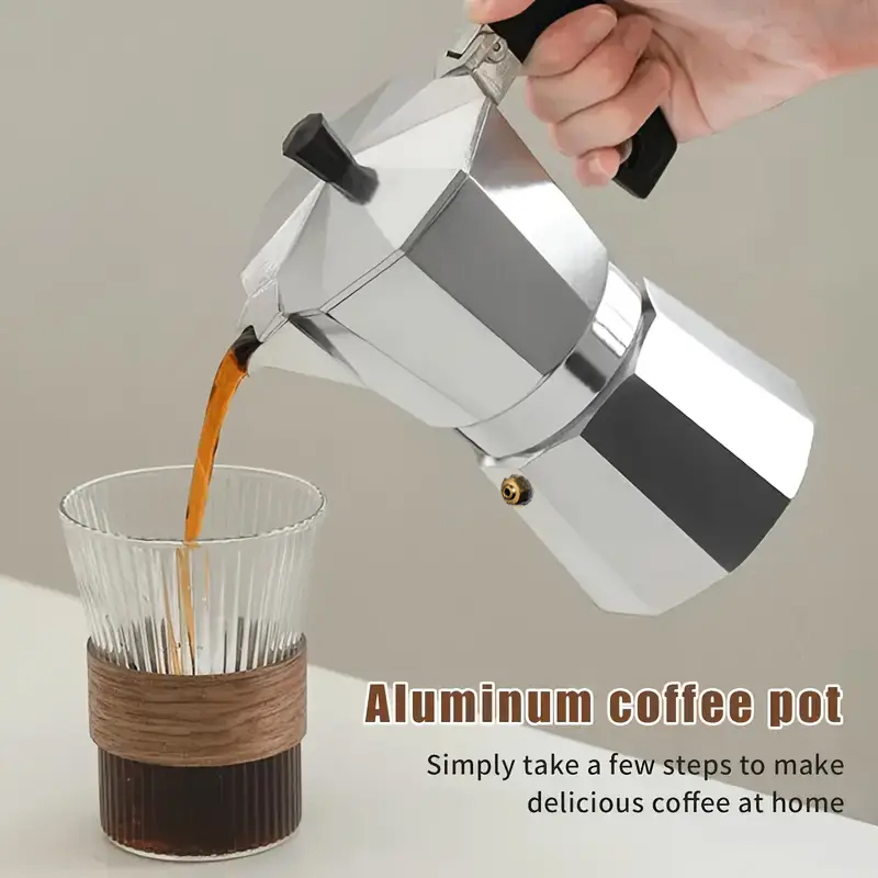 Coffee Equipment For Camping - Classic Aluminum Moka Pot 50-300ML Household