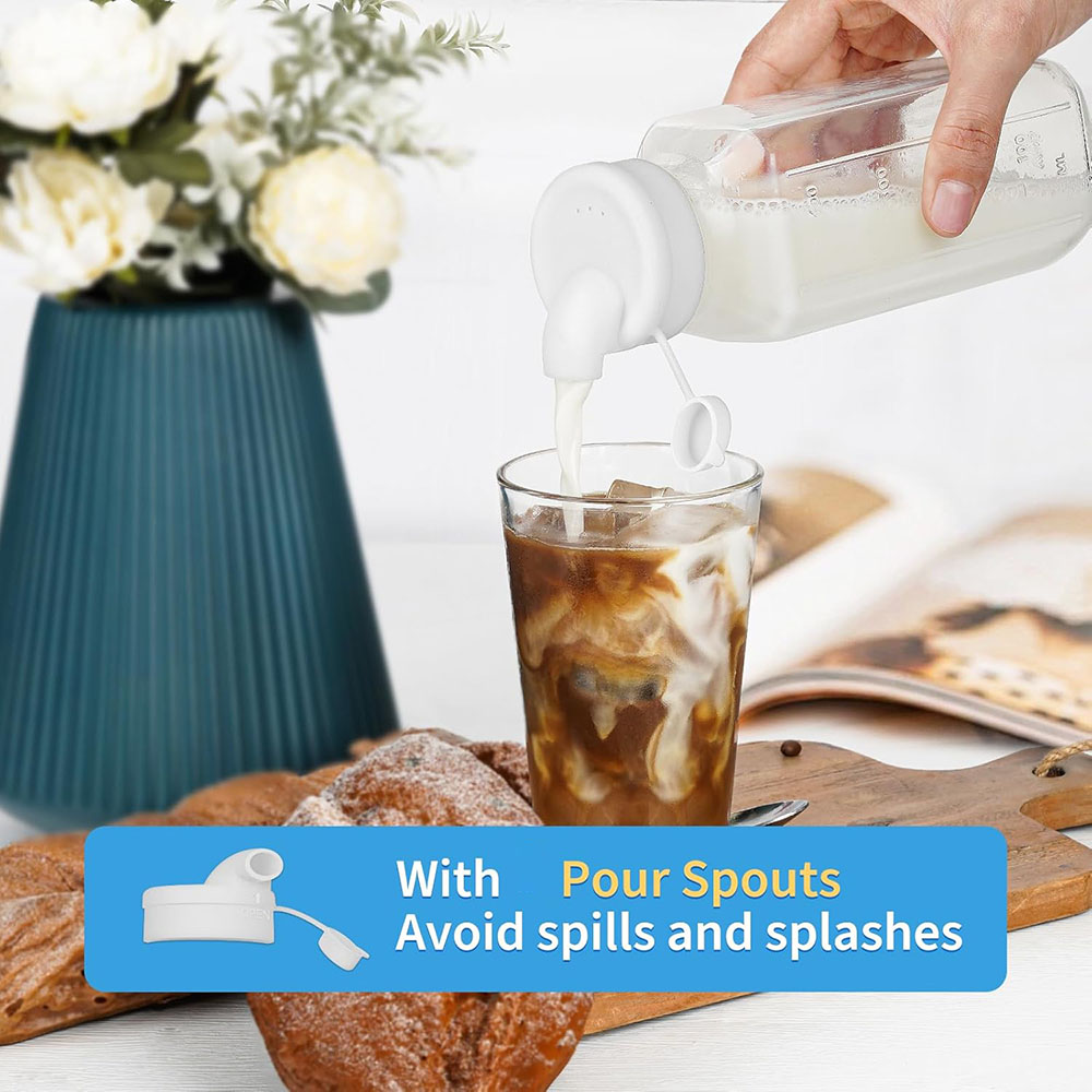 Glass Juice Bottles with Lids, - Bean Hopper Lid review and price