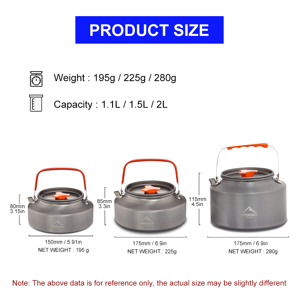 Widesea 1.1L 2L1.5L Camping Wa - Coffee Equipment For Camping review and price