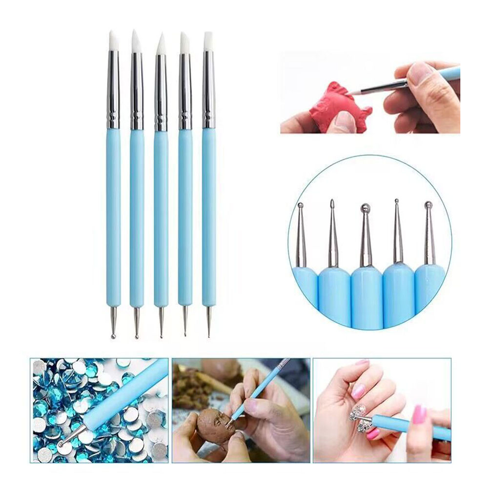 5pcs/Set Double-ended Silicone - Group Head Brush review and price