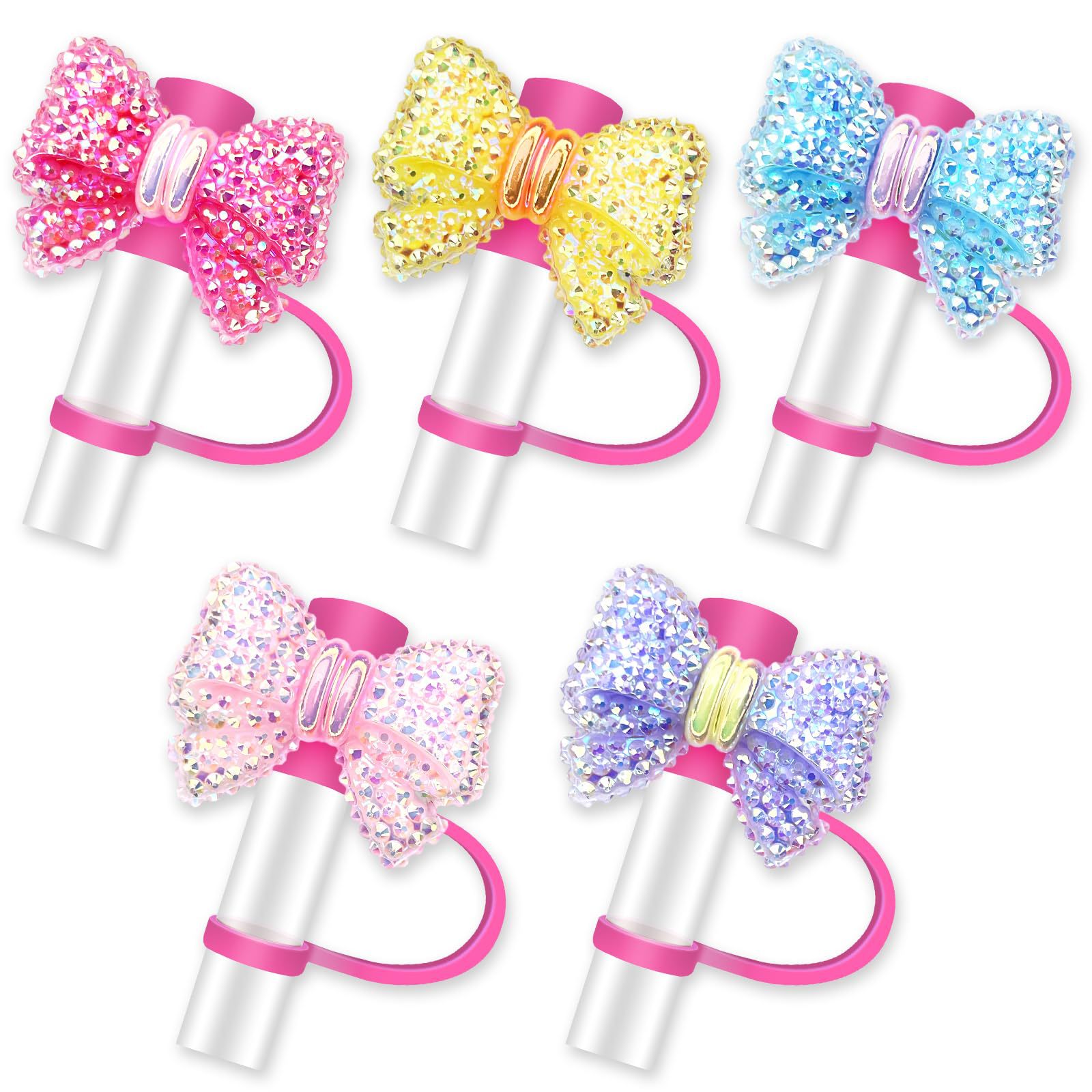 Cute Flower Bow Straw Covers C - Bean Hopper Lid review and price