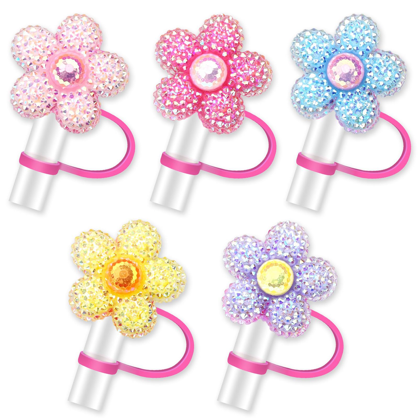 Cute Flower Bow Straw Covers C - Bean Hopper Lid review and price