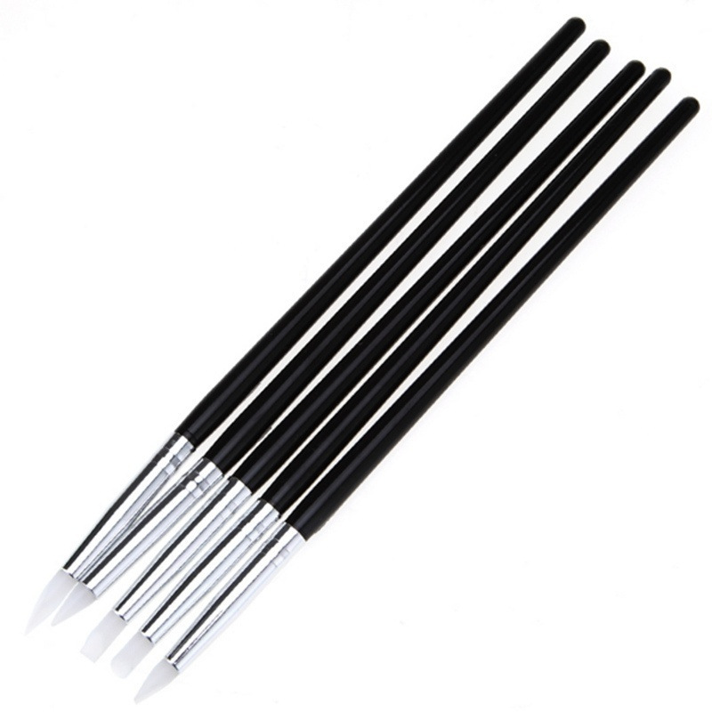 5Pcs Professional Silicone Nai - Group Head Brush review and price