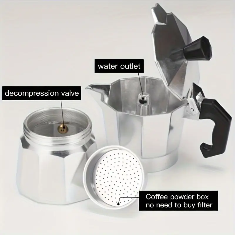 Classic Aluminum Moka Pot 50-3 - Coffee Equipment For Camping review and price