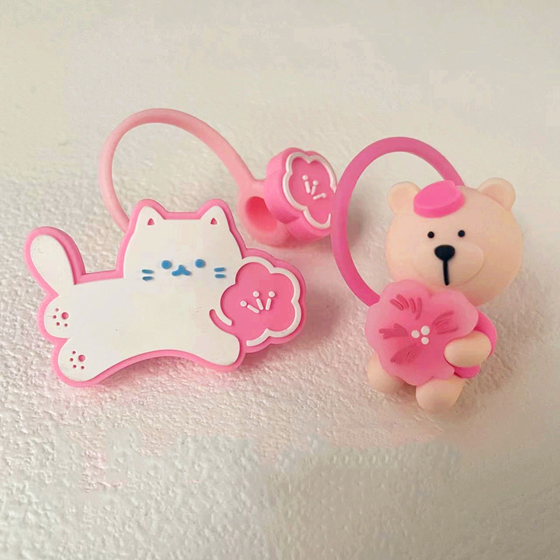 1PC Cute Silicone Straw Covers - Bean Hopper Lid review and price