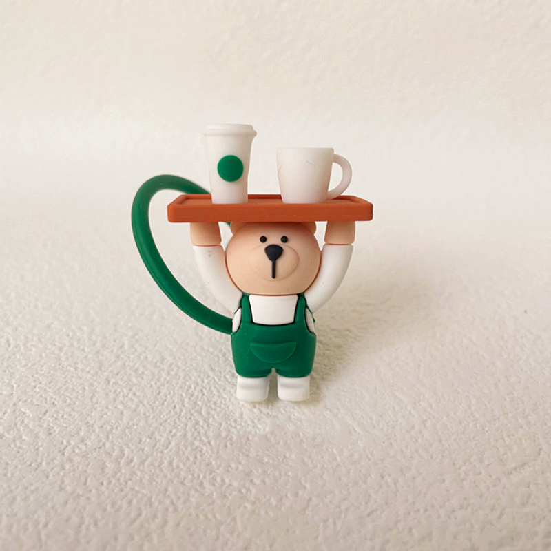 1PC Cute Silicone Straw Covers - Bean Hopper Lid review and price