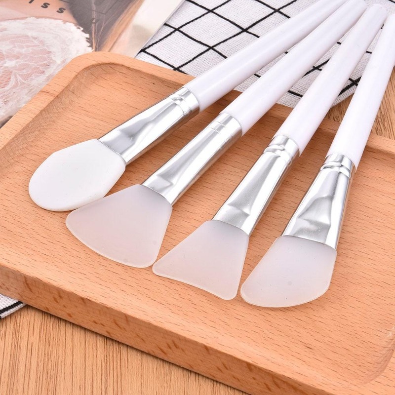 4Pcs/set White Makeup Silicone - Group Head Brush review and price