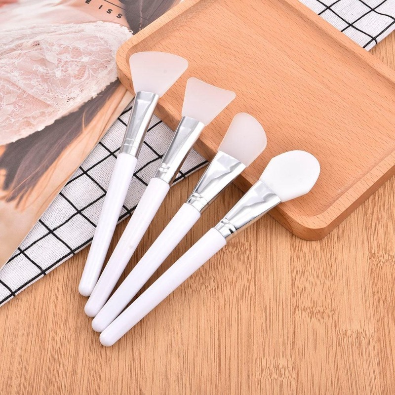 4Pcs/set White Makeup Silicone - Group Head Brush review and price