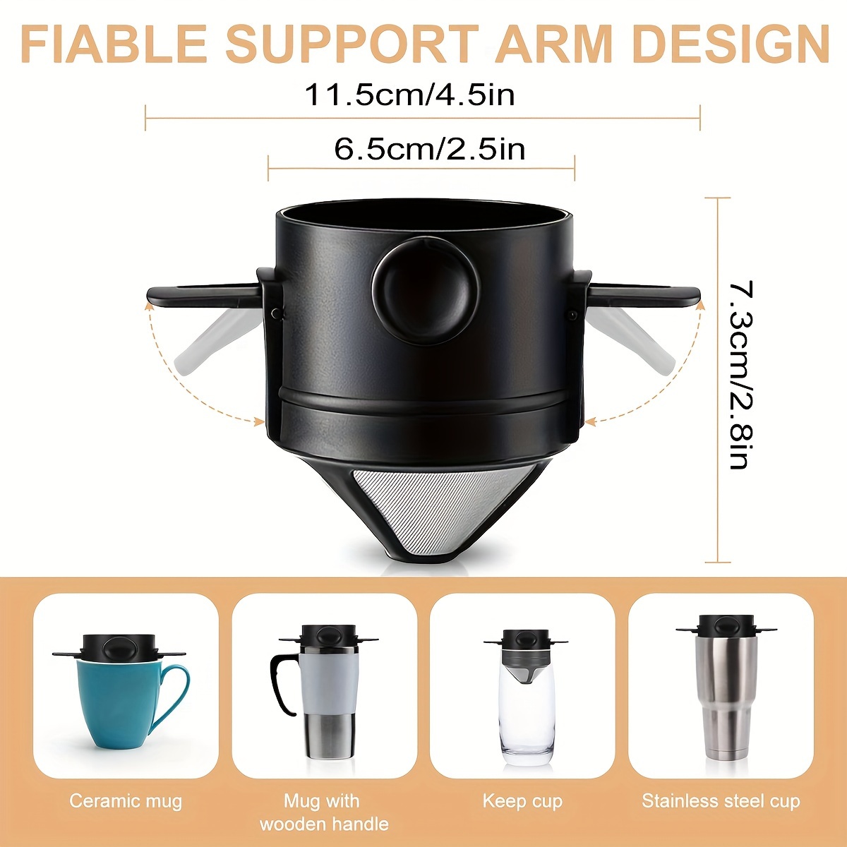 Coffee Filter Cup Portable Reu - Coffee Equipment For Camping review and price